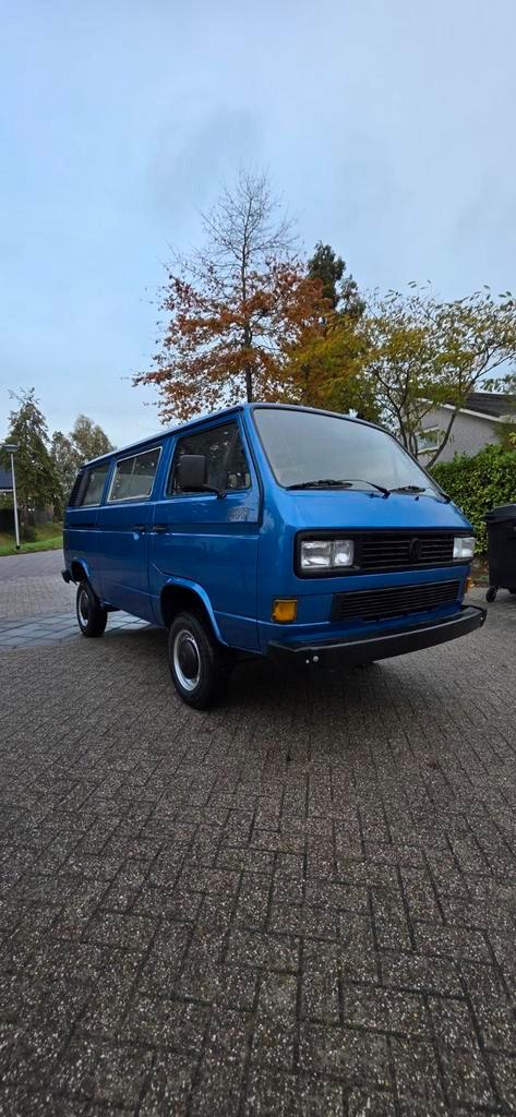 Volkswagen t3 syncro caravelle 4x4 transporter, Auto's, Volkswagen, Particulier, Diesel, MPV, Geïmporteerd, Blauw, Ophalen
