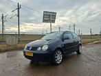 Volkswagen Polo 1.2 47KW 2004 Zwart Airco Android Carplay, Stof, 1198 cc, Zwart, Origineel Nederlands