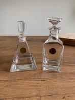 2 karafjes Riva & Verona 24 % loodkristal AH, Antiek en Kunst, Antiek | Glas en Kristal, Ophalen of Verzenden