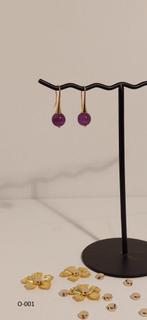 Oorbellen van natuursteen, Sieraden, Tassen en Uiterlijk, Oorbellen, Overige materialen, Overige kleuren, Verzenden, Zo goed als nieuw