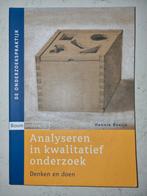 Hennie Boeije - Analyseren in kwalitatief onderzoek, Boeken, Gelezen, Hennie Boeije, Ophalen of Verzenden