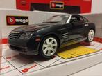Chrysler Crossfire dark grey 2002 metal Bburago 1:18 KRD, Hobby en Vrije tijd, Modelauto's | 1:18, Ophalen of Verzenden, Zo goed als nieuw