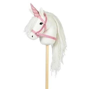 Hobby Horse Stokpaard witte unicorn met roze hoorn | Merk: B beschikbaar voor biedingen