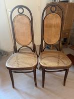 Lange jan thonet stijl vintage stoelen 2 stuks, Ophalen