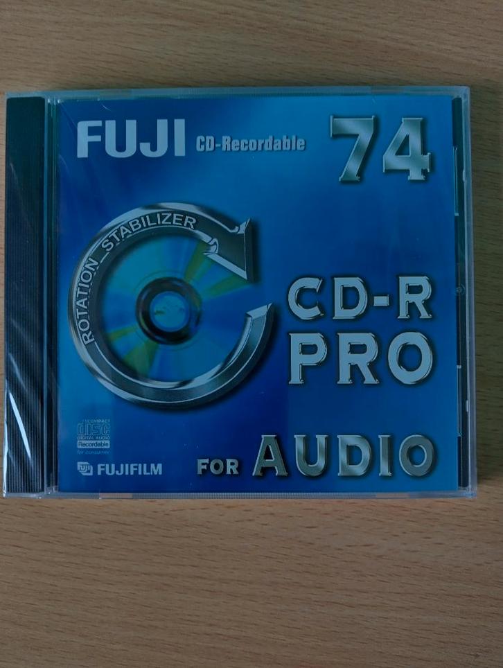 FUIJ CD-R 74 CD-R PRO * Geschikt Voor Audio CD Recorders *, Computers en Software, Beschrijfbare discs, Nieuw, Cd, Ophalen of Verzenden