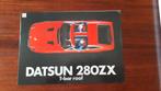 BROCHURE DATSUN 280ZX T-BAR ROOF uit 1980, Ophalen of Verzenden, Zo goed als nieuw, Overige merken