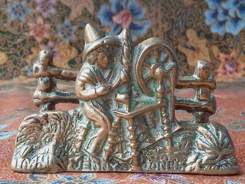 Mooie antieke brievenhouder uit Engeland met Jenny Jones., Antiek en Kunst, Antiek | Koper en Brons, Koper, Ophalen of Verzenden