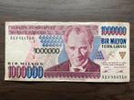 1.000.000 Lira Turkije 1995 Bankbiljet p-209a #1, Postzegels en Munten, Bankbiljetten | Europa | Niet-Eurobiljetten, Ophalen of Verzenden