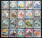 Italië : 20 zegels Kastelen - periode 1980-1994, Postzegels en Munten, Postzegels | Europa | Italië, Ophalen of Verzenden, Gestempeld