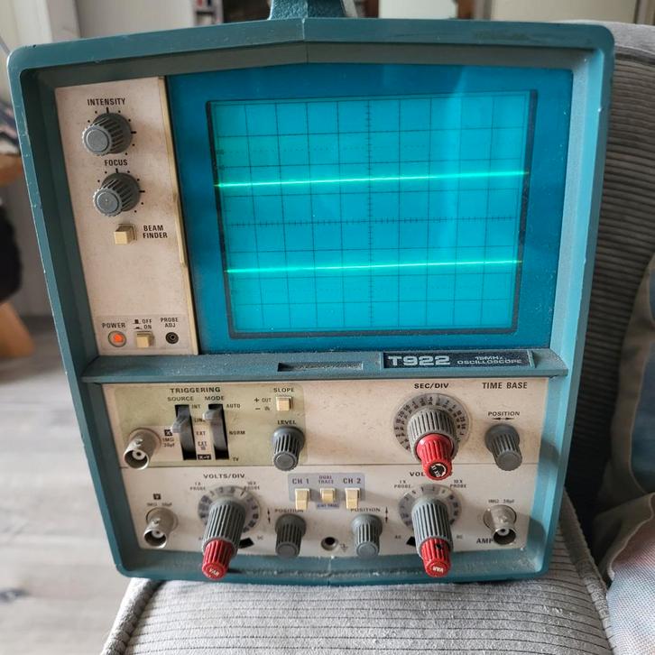 TEKTRONIX T922 15 MHZ Oscilloscope, Audio, Tv en Foto, Professionele Audio-, Tv- en Video-apparatuur, Gebruikt, Audio, Ophalen of Verzenden