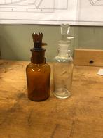 Antieke Laboratorium Druppelflesjes Glas en Kristal Setje va, Antiek en Kunst, Ophalen of Verzenden