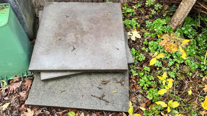 Schellevis Oud Hollandse Tegels 80x80, Tuin en Terras, Tegels en Klinkers, Gebruikt, Terrastegels, Beton, Minder dan 5 m², Ophalen