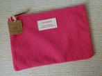 Clarins toilettas roze met streep (wit label), Sieraden, Tassen en Uiterlijk, Toilettassen, Ophalen of Verzenden, Nieuw, Roze
