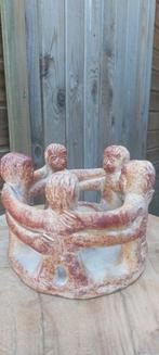 Vriendenkring kaarshouder terracotta, Ophalen of Verzenden, Overige materialen, Minder dan 25 cm