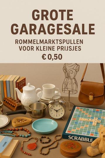 Mega Garagesale Zaterdag 24 mei 8.00-16.00 uur  beschikbaar voor biedingen