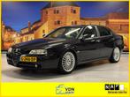 Alfa Romeo 166 3.0 V6 Progression Sportronic Leer Xenon 91DK, Auto's, Alfa Romeo, 1525 kg, Gebruikt, Zwart, Zwart