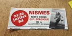 Sticker motocross Grand Prix Belgique 250cc WK, NISMES 1984, Ophalen of Verzenden, Sport