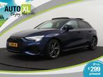 Audi A3 Sportback 35 150 PK Aut. S-Line Pano-dak Leder 18'LM, 65 €/maand, 4 cilinders, Blauw, Bedrijf