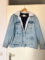 Spijkerjas met teddy voering - Maat L, Blauw, Maat 42/44 (L), Ophalen of Verzenden, Gedragen