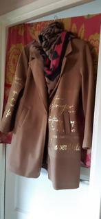 Mantel dames jas, Ophalen of Verzenden, Zo goed als nieuw, Maat 42/44 (L), Beige