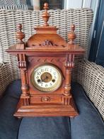 Antieke Houten Tafelklok twee klokken, Ophalen of Verzenden