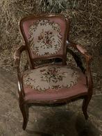 Biedermeier damesstoeltje met gehaakte bekleding, Antiek en Kunst, Ophalen