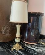 Vintage tafellamp lamp natuursteen marmer marmeren, Ophalen of Verzenden