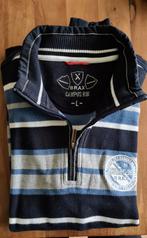 BRAX Troyer / Pullover (Campus Rib)Maat L - gestreepte trui, Ophalen of Verzenden, Zo goed als nieuw, Maat 52/54 (L), Blauw