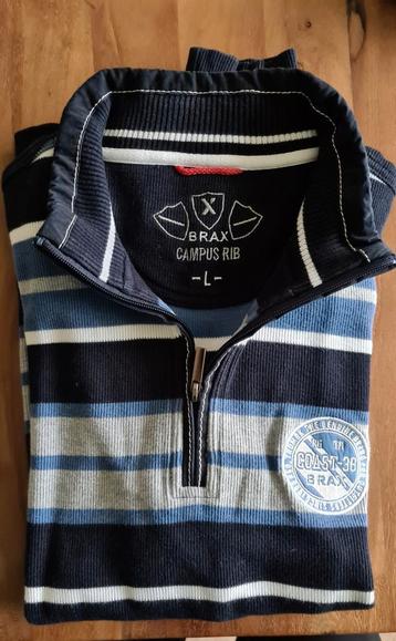 BRAX Troyer / Pullover (Campus Rib)Maat L - gestreepte trui beschikbaar voor biedingen