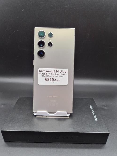 Samsung S24 Ultra 256/12 GB Gold nieuw met doos krasvrij., Telecommunicatie, Datacommunicatie en VoIP, Nieuw, Ophalen