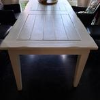 Eettafel, grote witte eettafel, vintage eetkamertafel, Ophalen, Gebruikt, 200 cm of meer, 50 tot 100 cm