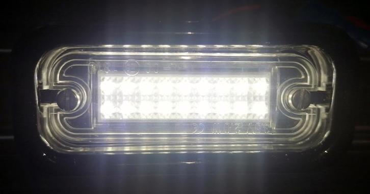 W463 kenteken verlichting LED, Auto-onderdelen, Verlichting, Mercedes-Benz, Oldtimer onderdelen, Nieuw, Verzenden