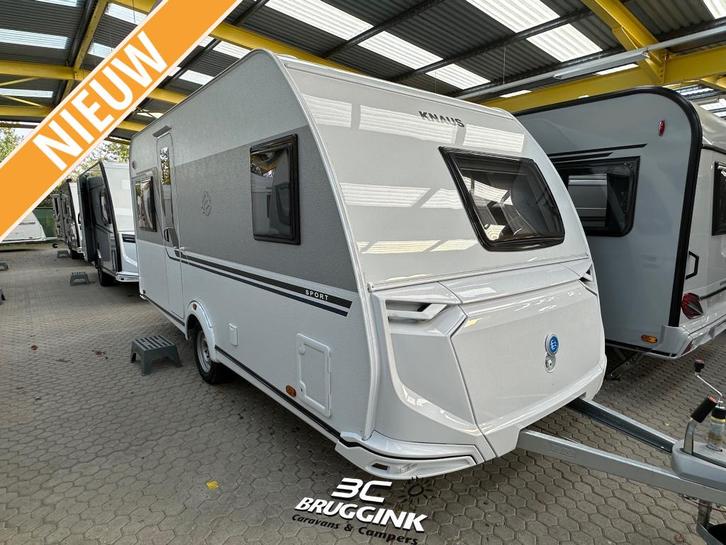 Knaus Sport 450 FU, Caravans en Kamperen, Caravans, tot en met 4, Rondzit, Knaus, Frans bed, Overige typen, 4 tot 5 meter, Gascomfoor