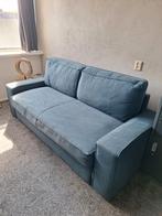 Blauwe Driepersoonsslaapbank, Ophalen, Driepersoons, 75 tot 100 cm, Zo goed als nieuw