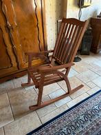 Schommelstoel, Huis en Inrichting, Stoelen, Ophalen, Bruin, Zo goed als nieuw, Eén