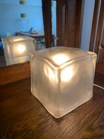 IKEA Iviken Ice Cube tafellamp retro vintage kampje ijsblok, Vintage, Ophalen of Verzenden, Minder dan 50 cm, Glas