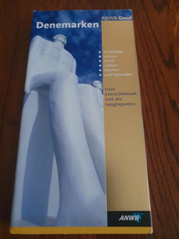 ANWB Goud reisgids Denemarken met uitneembare kaart, Boeken, Atlassen en Landkaarten, Zo goed als nieuw, Landkaart, Europa Overig