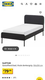 IKEA Bed Slattum, Ophalen, 90 cm, Zo goed als nieuw, 200 cm
