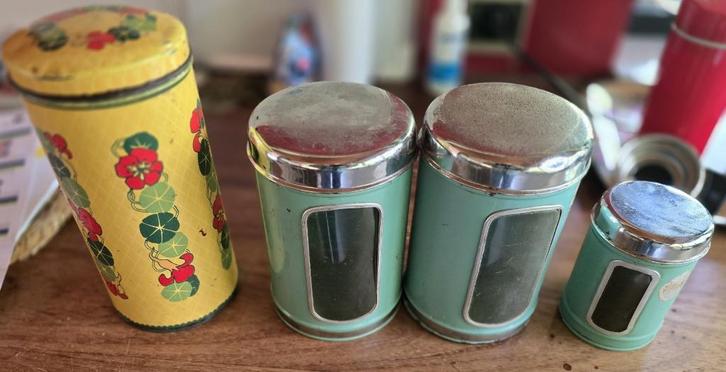 Vintage opberg bussen, Huis en Inrichting, Keuken | Keukenbenodigdheden, Ophalen of Verzenden