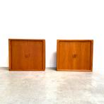 Deens design teak kasten jaren 60 70 Silkeborg midcentury, Huis en Inrichting, Kasten | Roldeurkasten en Archiefkasten, Ophalen