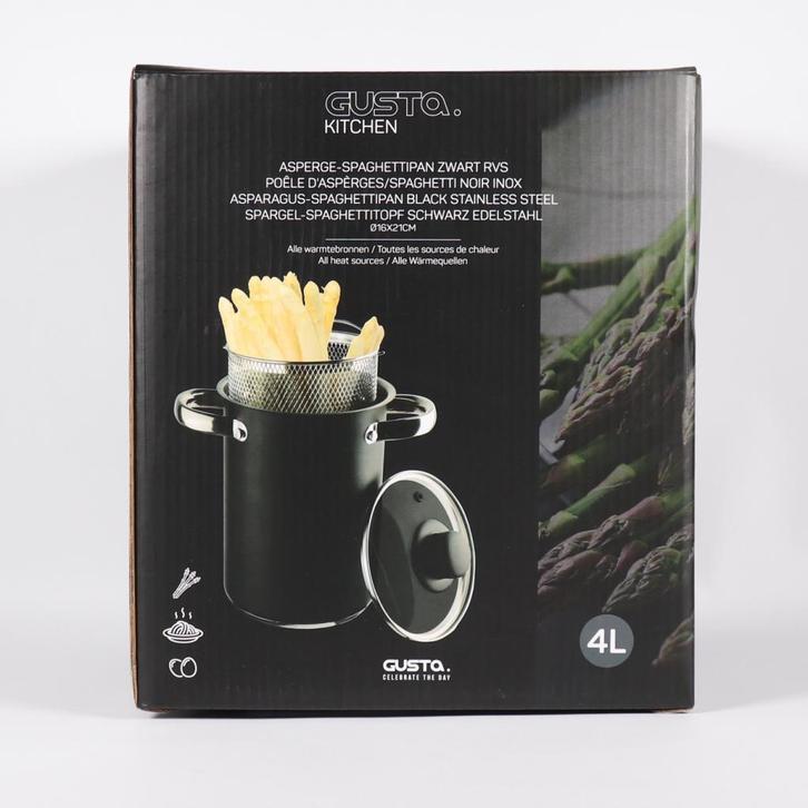 Gusta Asperge-Spaghettipan 4l 16 cm - Nieuw, Huis en Inrichting, Keuken | Keukenbenodigdheden, Nieuw