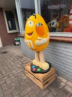 Grote M&M's Display Figuur - Geel reclame, Ophalen, Reclamebord, Gebruikt, .