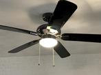 zwarte plafond ventilator met lamp, Ophalen, Gebruikt, Plafondventilator