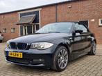 BMW 1-Serie 2.0 120I Cabrio 2008 Zwart  PDC Sportstoelen Win, Auto's, BMW, 1-Serie, Euro 5, 4 cilinders, Cabriolet