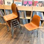 6 st industriele stapel stoelen jaren 60, Huis en Inrichting, Stoelen, Ophalen, Gebruikt