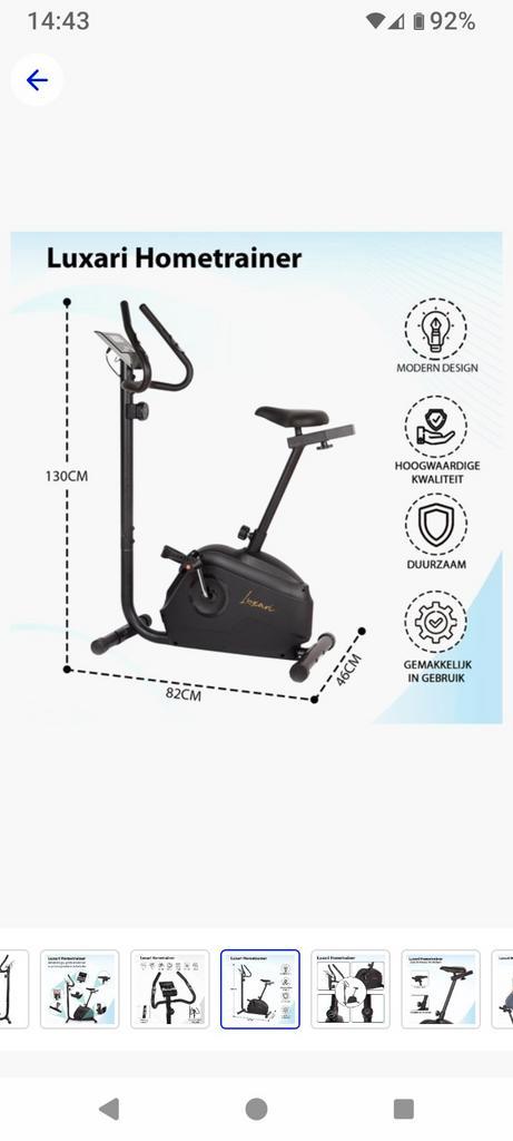 Te koop zgan Luxari cardio hometrainer., Sport en Fitness, Fitnessapparatuur, Zo goed als nieuw, Hometrainer, Benen, Borst, Buik