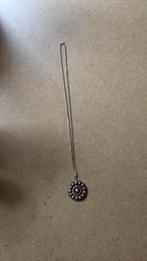 Zilveren ketting met oude Zeeuwse knoop, Ophalen of Verzenden, Zilver, Ketting