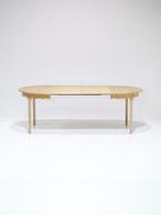 Uitschuifbare eettafel Kjaernulf eiken Deens vintage, Huis en Inrichting, Tafels | Eettafels, Ophalen, 100 tot 150 cm, -, -