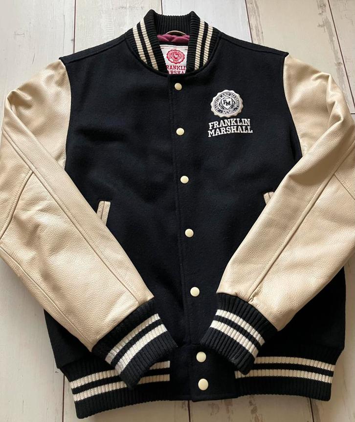 Franklin & Marshall baseball varsity college jas maat L IZGS, Kleding | Heren, Jassen | Winter, Zo goed als nieuw, Maat 52/54 (L)