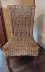 4x rieten stoelen, Ophalen, Gebruikt, Bruin, Vier